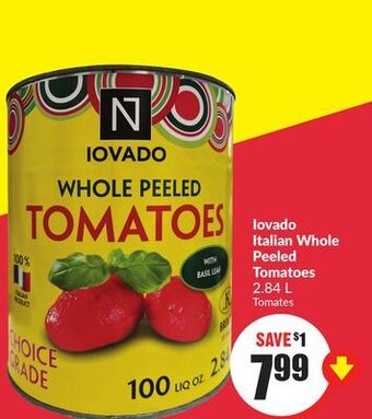 FreshCo Iovado italian whole peeled tomatoes 2.84 l offer