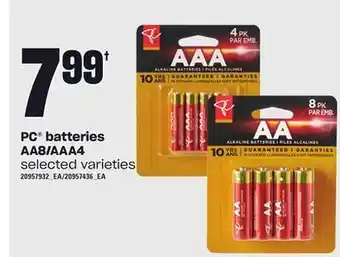 Zehrs Markets Pc® batteries aa8/aaa4 offer