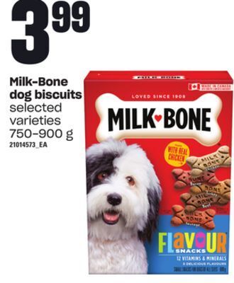 Zehrs Markets Milk-bone dog biscuits, 750-900 g offer