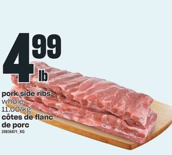 Valu-mart Côtes de flanc de porc offer