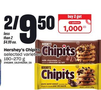 Zehrs Markets Hershey's chipits, 180-270 g offer