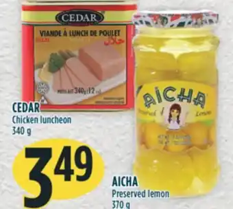 Marché Adonis Cedar chicken luncheon offer