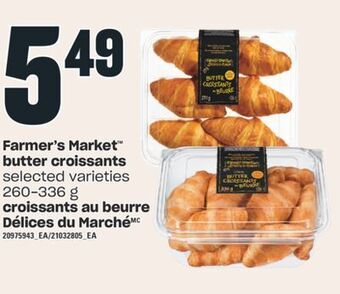 Valu-mart Croissants au beurre délices du marché, 260-336 g offer