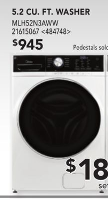 RONA Midea 5.2 cu. ft. washer offer