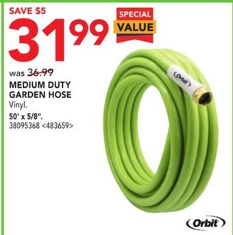 RONA Orbit medium duty garden hose 50' x 5/8 offer