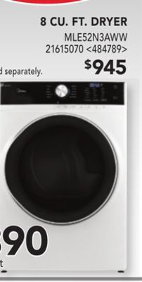 RONA Midea 8 cu. ft. dryer offer