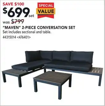 RONA Style selections maven 2-piece conversation set offer