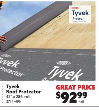Home Hardware Tyvek roof protector offer