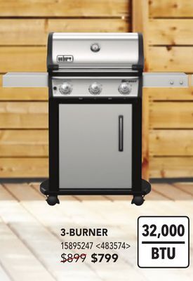 RONA Weber spirit barbecue 3-burner offer