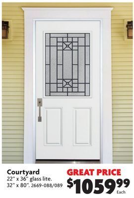 Home Hardware Steel entrance courtyard doors offer