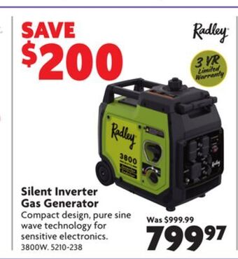 Home Hardware Silent inverter gas generator offer