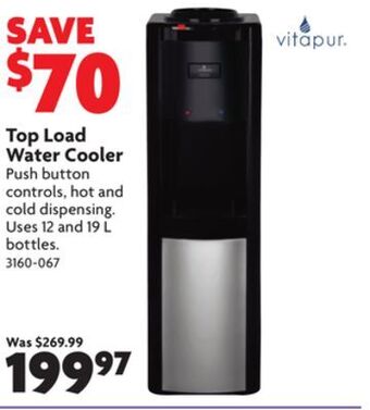 Home Hardware Top load water cooler offer