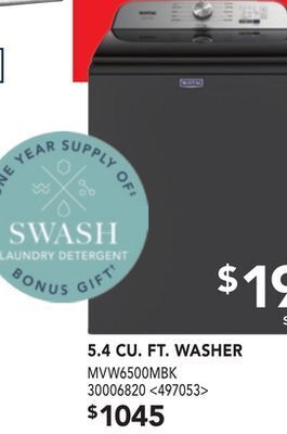 RONA Maytag 5.4 cu. ft. washer offer