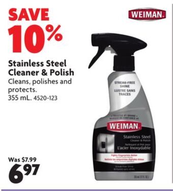 Home Hardware 355ml stainless steel spray cleaner offer