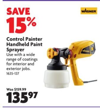 Home Hardware Control painter handheld paint sprayer offer