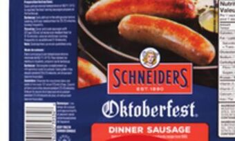 Giant Tiger Schneiders oktoberfest sausages offer