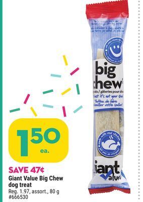 Giant Tiger Giant value big chew dog treat offer
