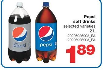 Wholesale Club Pepsi soft drinks, 2 l offer