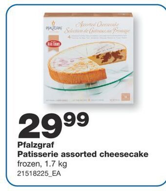 Wholesale Club Pfalzgraf patisserie assorted cheesecake, 1.7 kg offer