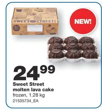 Wholesale Club Sweet street molten lava cake, 1.28 kg offer