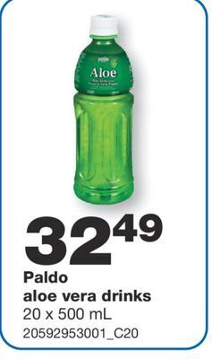 Wholesale Club Paldo aloe vera drinks, 20 x 500 ml offer