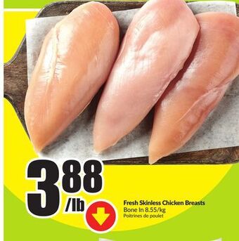 Chalo FreshCo Fresh skinless chicken breasts bone in offer