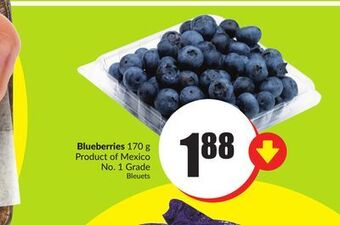 Chalo FreshCo Blueberries 170 g product of mexico no. 1 grade offer