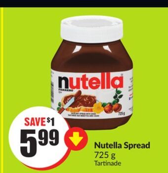 Chalo FreshCo Nutella spread 725 g offer