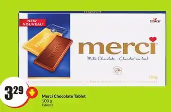 Chalo FreshCo Merci chocolate tablet 100 g offer