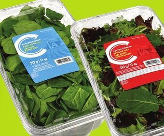 Chalo FreshCo Compliments baby spinach or spring mix 312 g offer