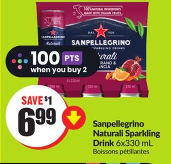 Chalo FreshCo Sanpellegrino naturali sparkling drink 6x330 ml offer