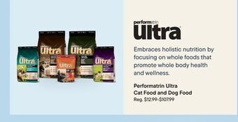Petvalu Performatrin ultra cat food and dog food offer