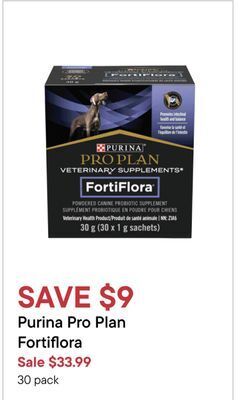 Petvalu Purina pro plan fortiflora offer