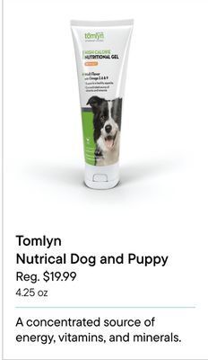 Petvalu Tomlyn nutrical dog and puppy offer