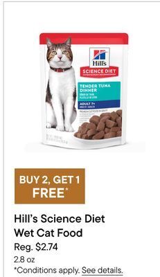 Petvalu Hill's science diet wet cat food offer