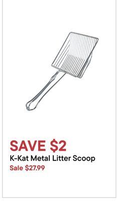 Petvalu K-kat metal litter scoop offer