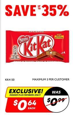 Factory Direct Kit kat regular 41.5g offer