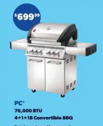 Real Canadian Superstore PC 76,000 BTU 4+1+1B Convertible BBQ offer
