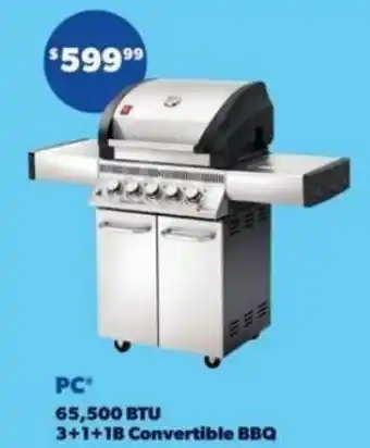 Real Canadian Superstore PC 65,500 BTU 3+1+1B Convertible BBQ offer