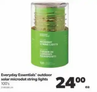 Real Canadian Superstore Everyday Essentials outdoor solar microdot string lights 100's offer