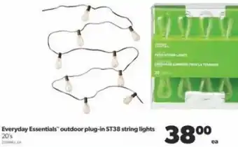 Real Canadian Superstore Everyday Essentials outdoor plug-in ST38 string lights 20's offer