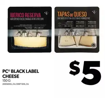 Real Canadian Superstore Pc black label cheese offer