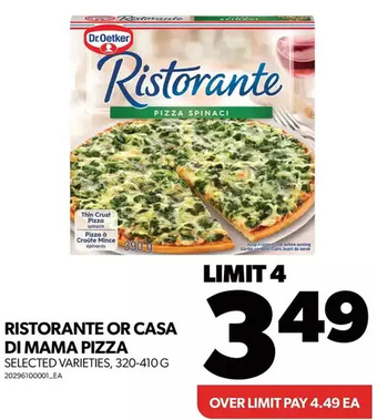 Real Canadian Superstore Ristorante or casa di mama pizza offer
