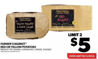 Real Canadian Superstore Farmer's market red or yellow potatoes offer
