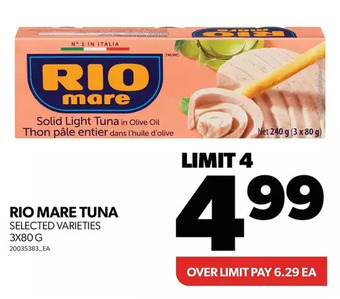 Real Canadian Superstore Rio mare tuna offer
