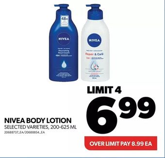 Real Canadian Superstore Nivea body lotion offer