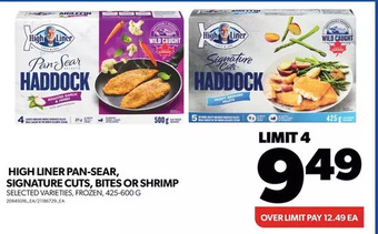 Real Canadian Superstore High liner pan-sear, signature cuts, bites or shrimp offer