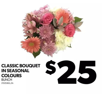 Real Canadian Superstore Classic bouquet in seasonal colours offer