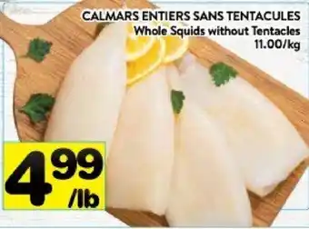 Supermarché PA Calmars entiers sans tentacules offer