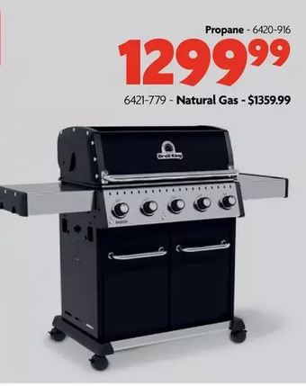 Home Hardware Baron 520 pro propane bbq - 5 burner | natural gas offer